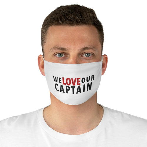 We Love Our Captain Fabric Face Mask